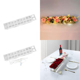 Maxbell Clear Acrylic Flower Vase Flowers Box Holder for Birthday Desktop Restaurant without Light