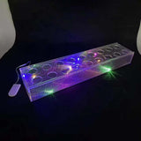 Maxbell Clear Acrylic Flower Vase Flowers Box Holder for Birthday Desktop Restaurant without Light