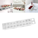 Maxbell Clear Acrylic Flower Vase Flowers Box Holder for Birthday Desktop Restaurant without Light