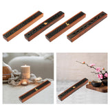 Maxbell Wooden Incense Burner Holder Home Decor Office SPA Incense Stick Box Storage Letters Lid