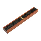 Maxbell Wooden Incense Burner Holder Home Decor Office SPA Incense Stick Box Storage Lotus Lid