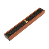 Maxbell Wooden Incense Burner Holder Home Decor Office SPA Incense Stick Box Storage Lotus Lid