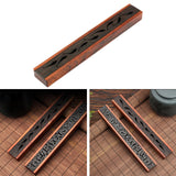 Maxbell Wooden Incense Burner Holder Home Decor Office SPA Incense Stick Box Storage Fish Lid