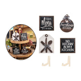 Maxbell 4x Farmhouse Tiered Tray Decoration Set Dining Room Bedroom Home Wooden Sign