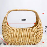 Maxbell Flower Basket Decor Decorative Woven Basket for Bedroom Living Room Ceremony Beige