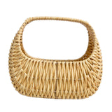 Maxbell Flower Basket Decor Decorative Woven Basket for Bedroom Living Room Ceremony Beige