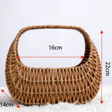 Maxbell Flower Basket Decor Decorative Woven Basket for Bedroom Living Room Ceremony Brown