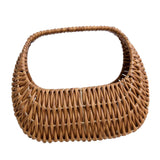 Maxbell Flower Basket Decor Decorative Woven Basket for Bedroom Living Room Ceremony Brown