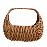 Maxbell Flower Basket Decor Decorative Woven Basket for Bedroom Living Room Ceremony Brown