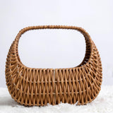 Maxbell Flower Basket Decor Decorative Woven Basket for Bedroom Living Room Ceremony Brown