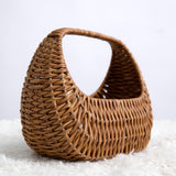 Maxbell Flower Basket Decor Decorative Woven Basket for Bedroom Living Room Ceremony Brown