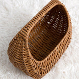 Maxbell Flower Basket Decor Decorative Woven Basket for Bedroom Living Room Ceremony Brown