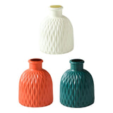 Maxbell Flower Vase Gift Art Crafts Plastic Vase for Centerpiece Desktop Living Room White