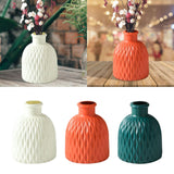 Maxbell Flower Vase Gift Art Crafts Plastic Vase for Centerpiece Desktop Living Room White