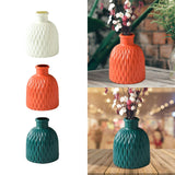 Maxbell Flower Vase Gift Art Crafts Plastic Vase for Centerpiece Desktop Living Room White