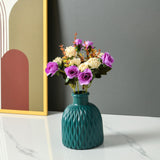 Maxbell Flower Vase Gift Art Crafts Plastic Vase for Centerpiece Desktop Living Room White