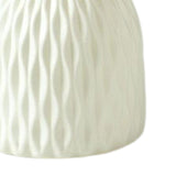 Maxbell Flower Vase Gift Art Crafts Plastic Vase for Centerpiece Desktop Living Room White