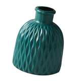 Maxbell Flower Vase Gift Art Crafts Plastic Vase for Centerpiece Desktop Living Room Blue
