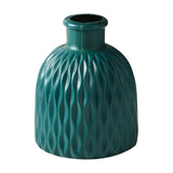 Maxbell Flower Vase Gift Art Crafts Plastic Vase for Centerpiece Desktop Living Room Blue