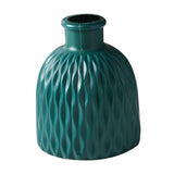 Maxbell Flower Vase Gift Art Crafts Plastic Vase for Centerpiece Desktop Living Room Blue