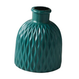 Maxbell Flower Vase Gift Art Crafts Plastic Vase for Centerpiece Desktop Living Room Blue