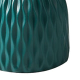 Maxbell Flower Vase Gift Art Crafts Plastic Vase for Centerpiece Desktop Living Room Blue