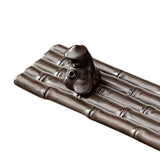 Maxbell Incense Holder Fisherman Raft Boat Incense Burner for Meditation Bedroom SPA Brown