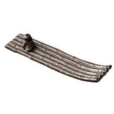Maxbell Incense Holder Fisherman Raft Boat Incense Burner for Meditation Bedroom SPA Brown