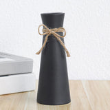 Maxbell 3 Pieces Ceramic Vase Aesthetic Bud Vase Nordic Porcelain Vases Desktop Vase Black