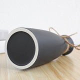 Maxbell 3 Pieces Ceramic Vase Aesthetic Bud Vase Nordic Porcelain Vases Desktop Vase Black