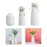 Maxbell 3 Pieces Ceramic Vase Aesthetic Bud Vase Nordic Porcelain Vases Desktop Vase White