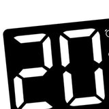 Maxbell Digital Alarm Clock with Day and Date Calendar Clock for Studio Beside Hotel White LED