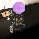 Maxbell Wooden Display Holder Agate Countertop Ores Sphere Holder Crystal Stand Rack Moon Wolf Pattern