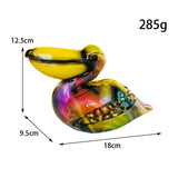 Maxbell Bird Statue Home Decor Resin Animal Sculpture for Bookshelf Office Indoor Style B