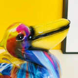 Maxbell Bird Statue Home Decor Resin Animal Sculpture for Bookshelf Office Indoor Style B