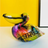 Maxbell Bird Statue Home Decor Resin Animal Sculpture for Bookshelf Office Indoor Style B