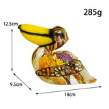 Maxbell Bird Statue Home Decor Resin Animal Sculpture for Bookshelf Office Indoor Style C