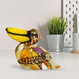 Maxbell Bird Statue Home Decor Resin Animal Sculpture for Bookshelf Office Indoor Style C