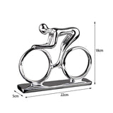 Maxbell Sports Figure Statue Collectible Home Decor Figurine for Desktop Home Office Sports Bike