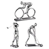 Maxbell Sports Figure Statue Collectible Home Decor Figurine for Desktop Home Office Sports Bike