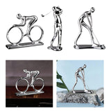 Maxbell Sports Figure Statue Collectible Home Decor Figurine for Desktop Home Office Sports Bike