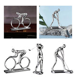 Maxbell Sports Figure Statue Collectible Home Decor Figurine for Desktop Home Office Sports Bike