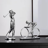 Maxbell Sports Figure Statue Collectible Home Decor Figurine for Desktop Home Office Sports Bike
