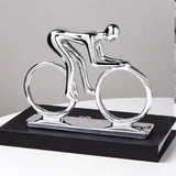 Maxbell Sports Figure Statue Collectible Home Decor Figurine for Desktop Home Office Sports Bike