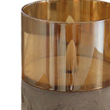 Maxbell Flameless LED Candle Crafts Tea Light Candle for Living Room Hallway Bedroom 8cmx8cmx10cm Gold