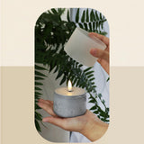 Maxbell Flameless LED Candle Crafts Tea Light Candle for Living Room Hallway Bedroom 8cmx8cmx20cm Gold