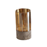 Maxbell Flameless LED Candle Crafts Tea Light Candle for Living Room Hallway Bedroom 8cmx8cmx20cm Gold