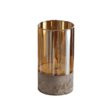 Maxbell Flameless LED Candle Crafts Tea Light Candle for Living Room Hallway Bedroom 8cmx8cmx20cm Gold