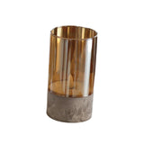 Maxbell Flameless LED Candle Crafts Tea Light Candle for Living Room Hallway Bedroom 8cmx8cmx20cm Gold