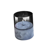 Maxbell Flameless LED Candle Crafts Tea Light Candle for Living Room Hallway Bedroom 8cmx8cmx10cm Grey